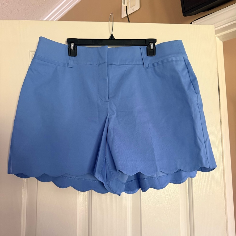 Lane Bryant Periwinkle Scallop Hem Shorts
